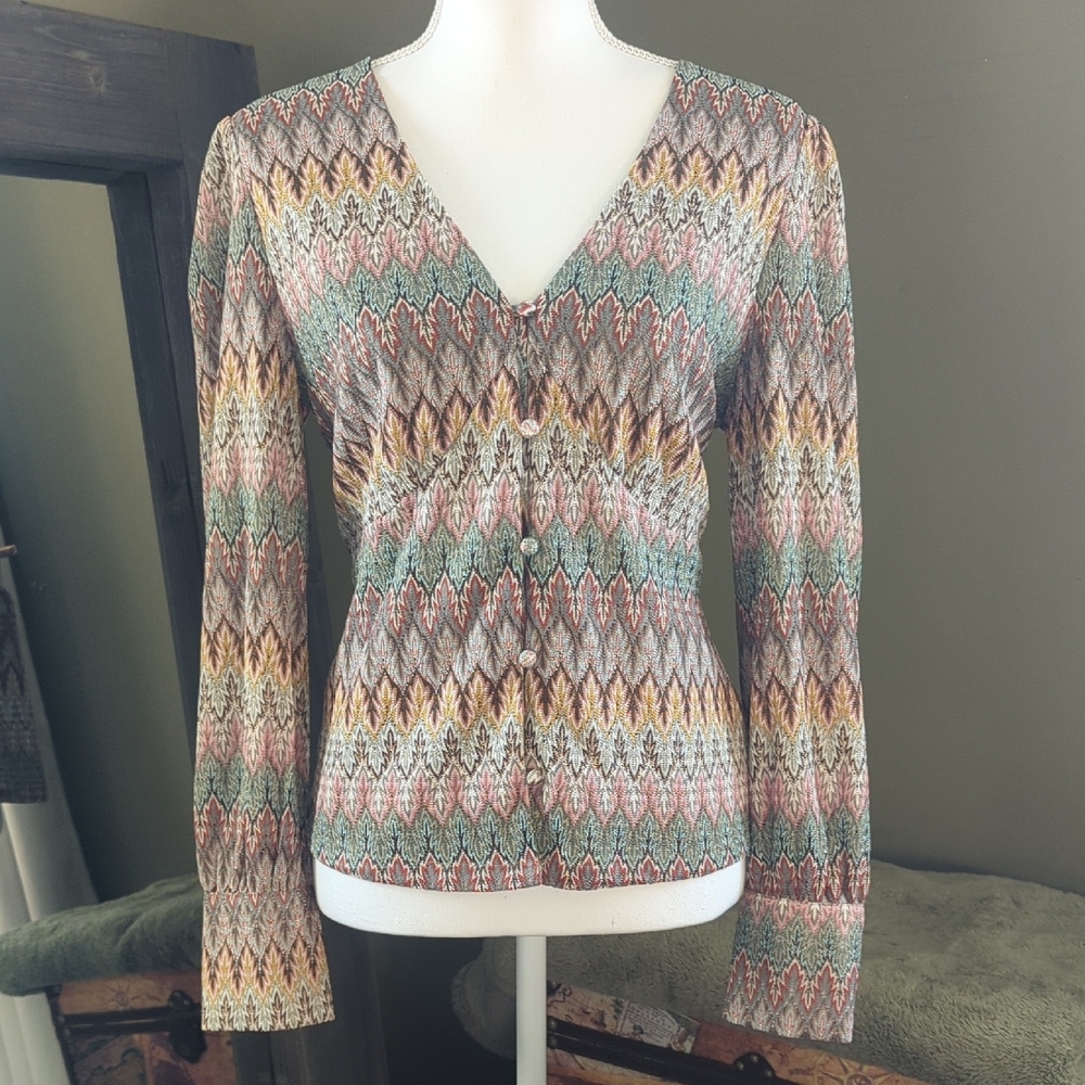 Gimmicks by BKE Chevron V-Neck Sweater